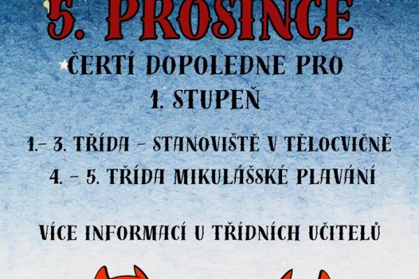 Pozor na čertí rojení!